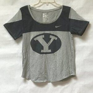 NIKE BYU College Football Logo Womens Tee T Shirt